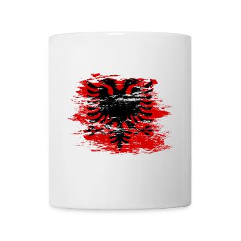 Albanien Flagge used - Tasse - Weiß - Vorne