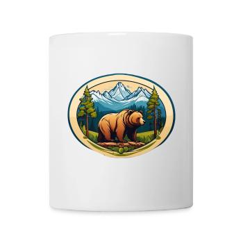 Brown bear - Mug - white - Front
