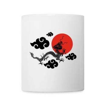 L'envol du dragon noir - Mug blanc - blanc - Devant