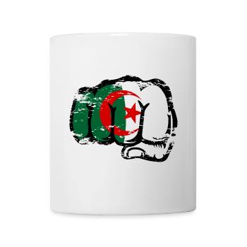 Algerien Flagge Hand Faust used - Tasse - Weiß - Vorne