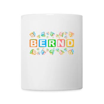 BERND colourful cubes - Tasse - Weiß - Vorne