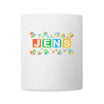JENS colourful cubes - Tasse - Weiß - Vorne