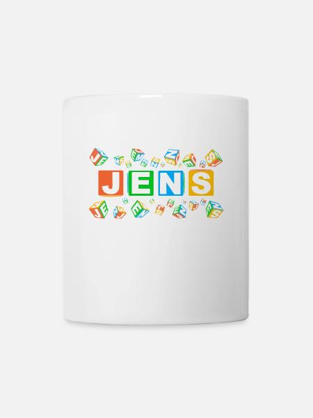 JENS colourful cubes - Tasse - Weiß