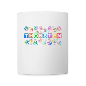 THORSTEN colourful cubes - Tasse - Weiß - Vorne