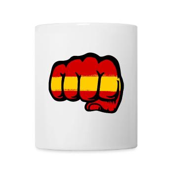 Spain Flag Hand Fist - Mug - white - Front