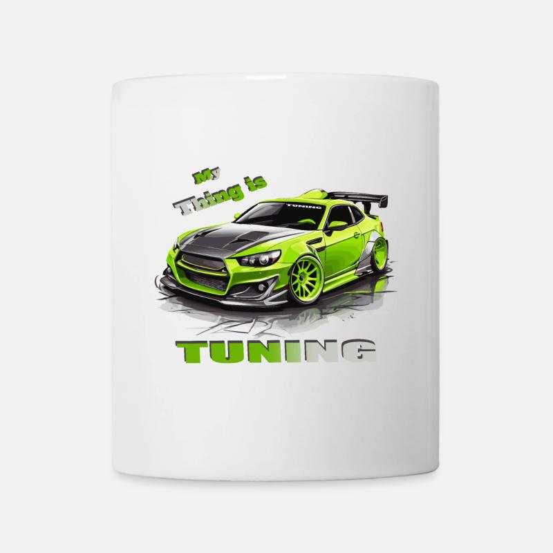 Tuning Auto - Tasse - Weiß