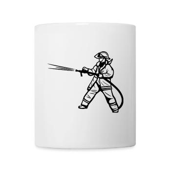 Feuerwehrmann - Tasse - Weiß - Vorne