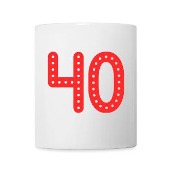 ANNIVERSARY. HAPPY BIRTHDAY. HAPPY BIRTHDAY. - Mug - white - Front
