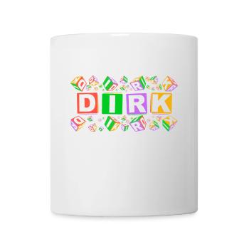 DIRK colourful cubes - Tasse - Weiß - Vorne