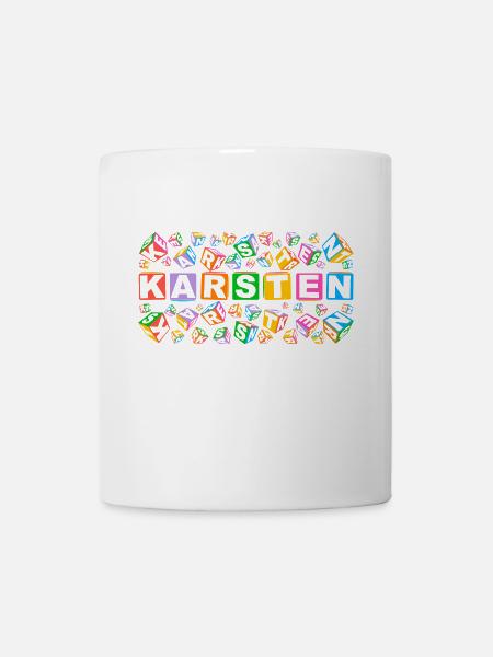 KARSTEN colourful cubes - Tasse - Weiß