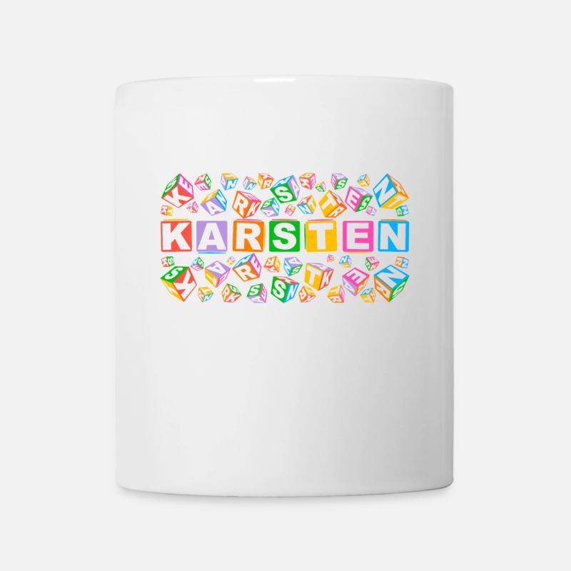 KARSTEN colourful cubes - Tasse - Weiß