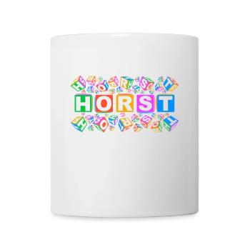 HORST colourful cubes - Tasse - Weiß - Vorne