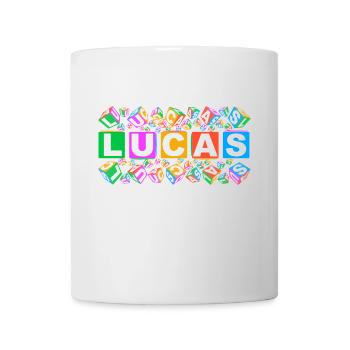 LUCAS colourful cubes - Tasse - Weiß - Vorne