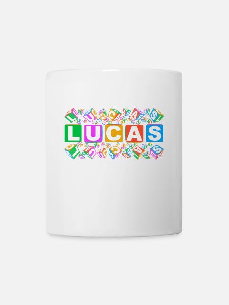 LUCAS colourful cubes - Tasse - Weiß