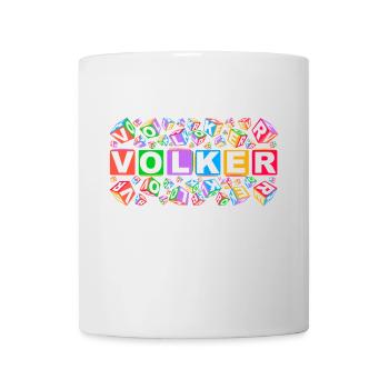 VOLKER colourful cubes - Tasse - Weiß - Vorne
