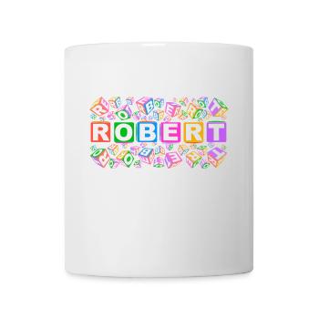ROBERT colourful cubes - Tasse - Weiß - Vorne