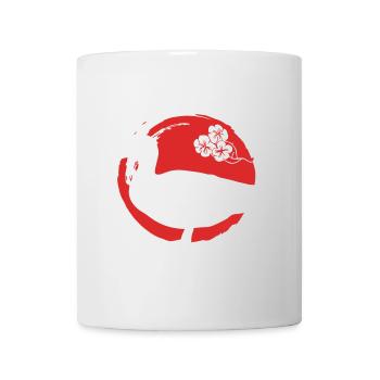 Silhouette De Canard Japonais - Mug blanc - blanc - Devant