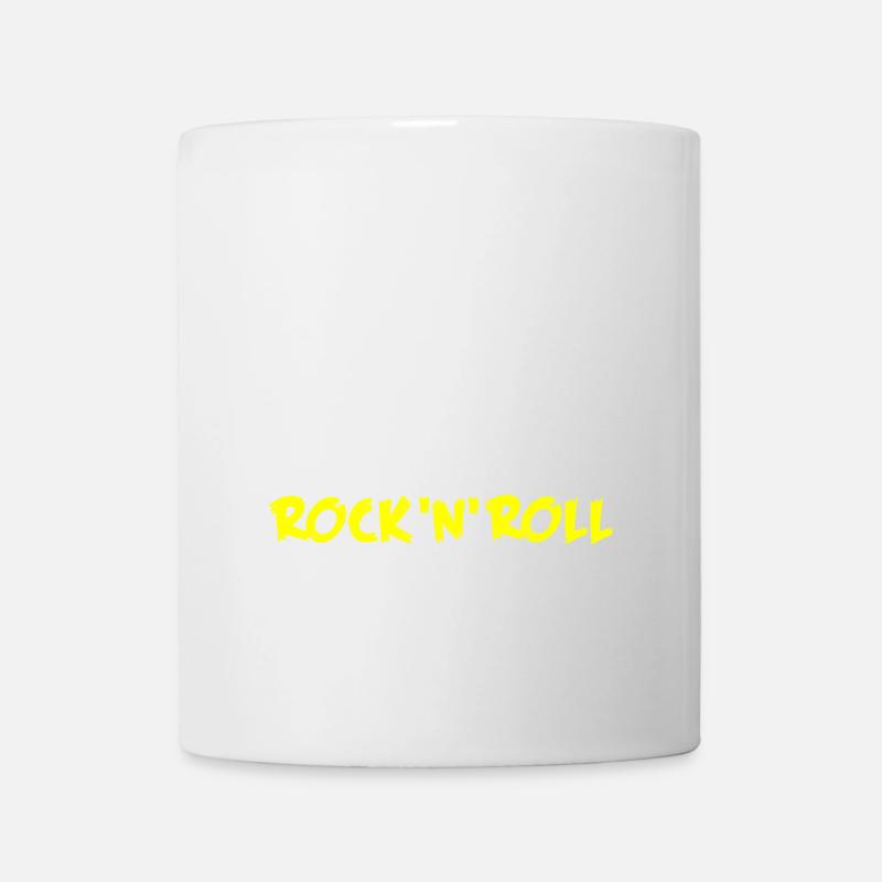 Conception de groupe de musique rock 'n' roll rétro - Mug blanc - blanc