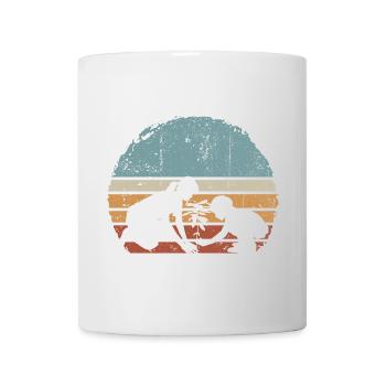 Sunset Silhouette Duo von Palm Tree - Tasse - Weiß - Vorne