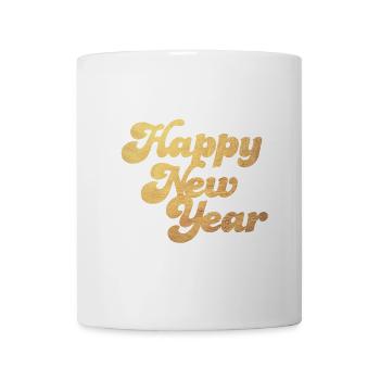 Happy New Year Gold New Year's Eve Cool 2024 Retro - Mug - white - Front