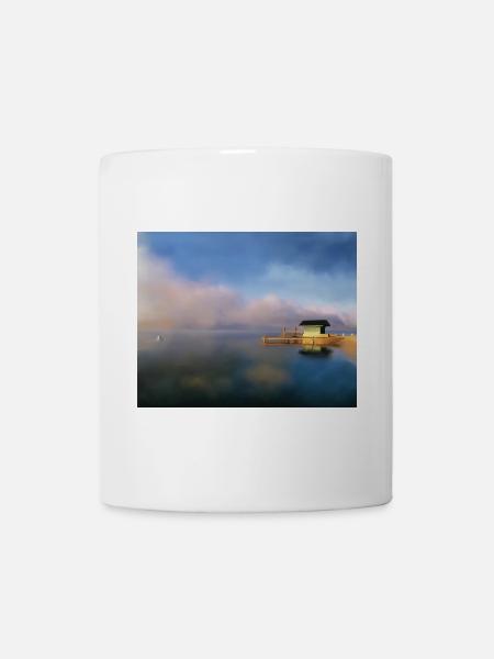 Lake Pontoon Pier - Tasse - Weiß