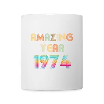 Erstaunliches JAHR 1974 - Tasse - Weiß - Vorne