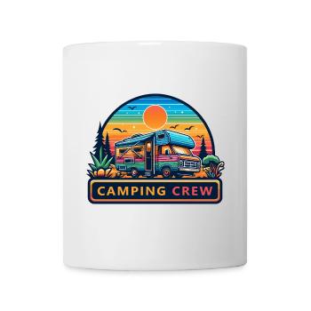Retro Sunset Camping RV Crew - Mug - white - Front