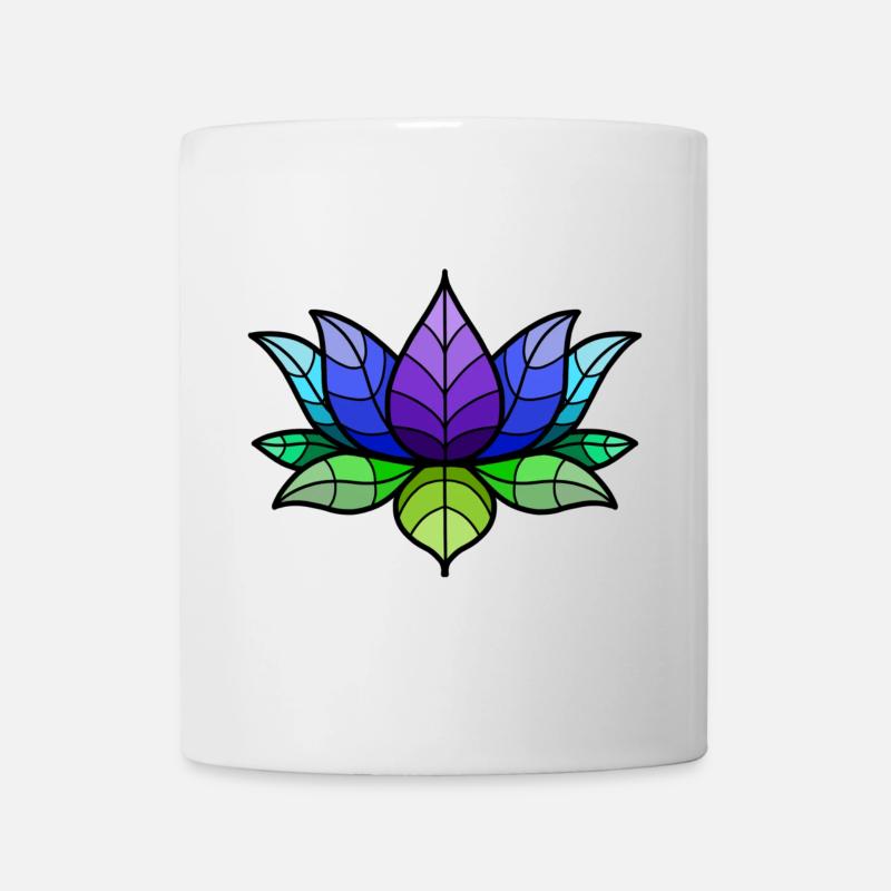 Mohawk Lotus Floral Motif - Mug blanc - blanc
