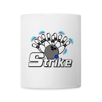 Strike Bowling - Mug blanc - blanc - Devant