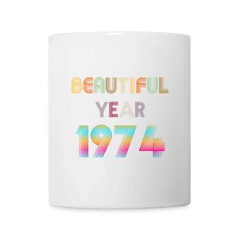 BEAUTIFUL YEAR 1974 - Mug blanc - blanc - Devant
