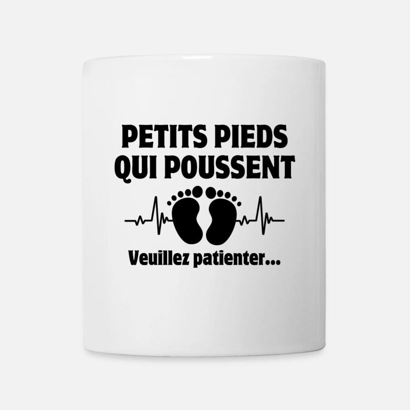 Werdender Vater, werdende Mutter, werdendes Baby - Tasse - Weiß