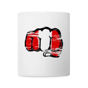 Peru Flagge Faust Hand used - Tasse - Weiß - Vorne