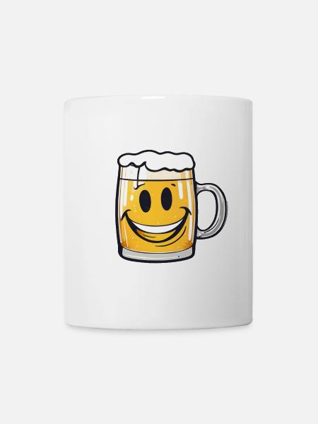 Fröhliches Bier! - Tasse - Weiß
