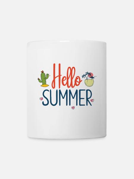 Hallo Sommer - Tasse - Weiß