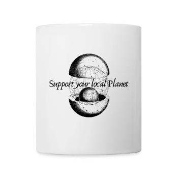 Soutenez votre planète locale - Mug blanc - blanc - Devant
