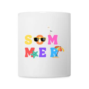 Sommer - Summer - Sommerliebe - Sonne - Sun - Tasse - Weiß - Vorne