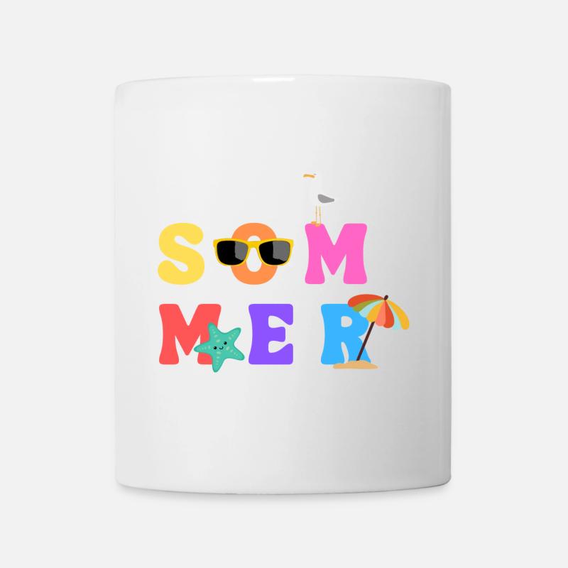 Sommer - Été - Sommerliebe - Sonne - Dim - Mug blanc - blanc