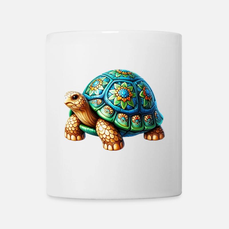 Schildkröte - Tasse - Weiß