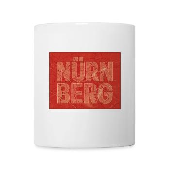 Nuremberg City Map Bold - Mug - white - Front
