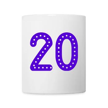 20. 20 YEARS. 20th ANNIVERSARY. 20TH ANNIVERSARY. - Mug - white - Front