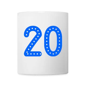 20. 20 YEARS. 20th ANNIVERSARY. 20TH ANNIVERSARY. - Mug - white - Front