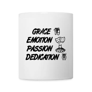 Motivierender Ballett Spruch - Tasse - Weiß - Vorne
