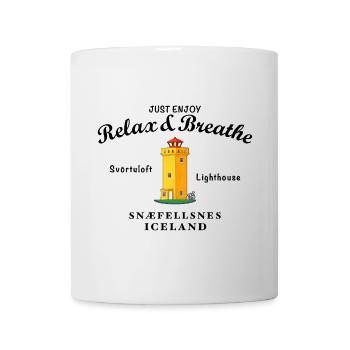 Phare d’Islande Svörtuloft, Relax - Mug blanc - blanc - Devant