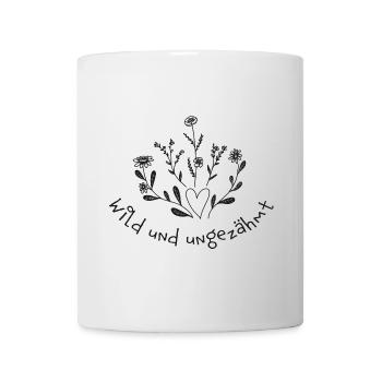 wild und ungezähmt wiesenblume blume frühling - Tasse - Weiß - Vorne