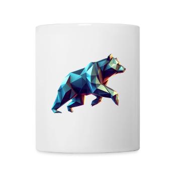 3D Geometric Origami Bear - Mug - white - Front