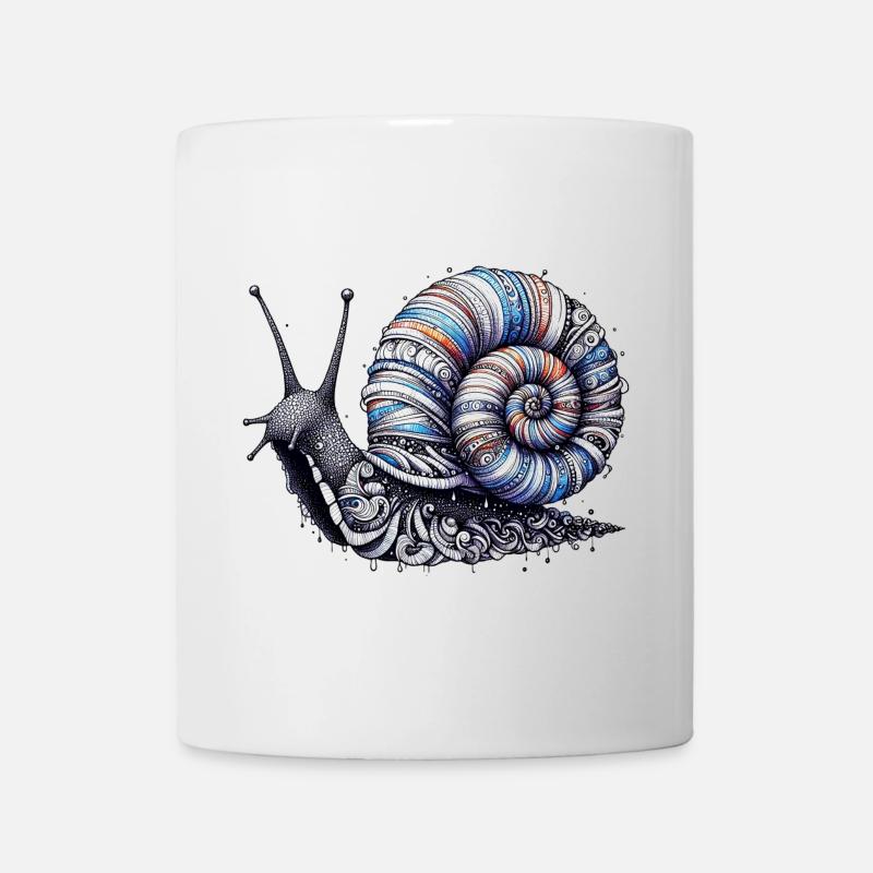 Schnecke - Tasse - Weiß