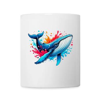 Baleine - Mug blanc - blanc - Devant