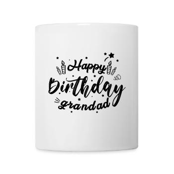 Herzlichen Glückwunsch zum Geburtstag Opa - Tasse - Weiß - Vorne