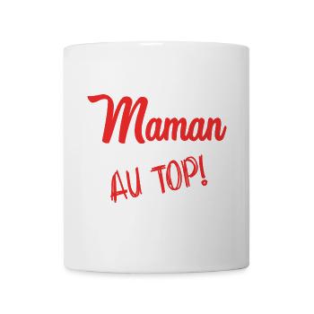 MAMAN. FÊTE DES MÈRES - Mug blanc - blanc - Devant