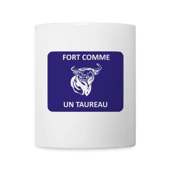Strong as a bull - Mug - white - Front